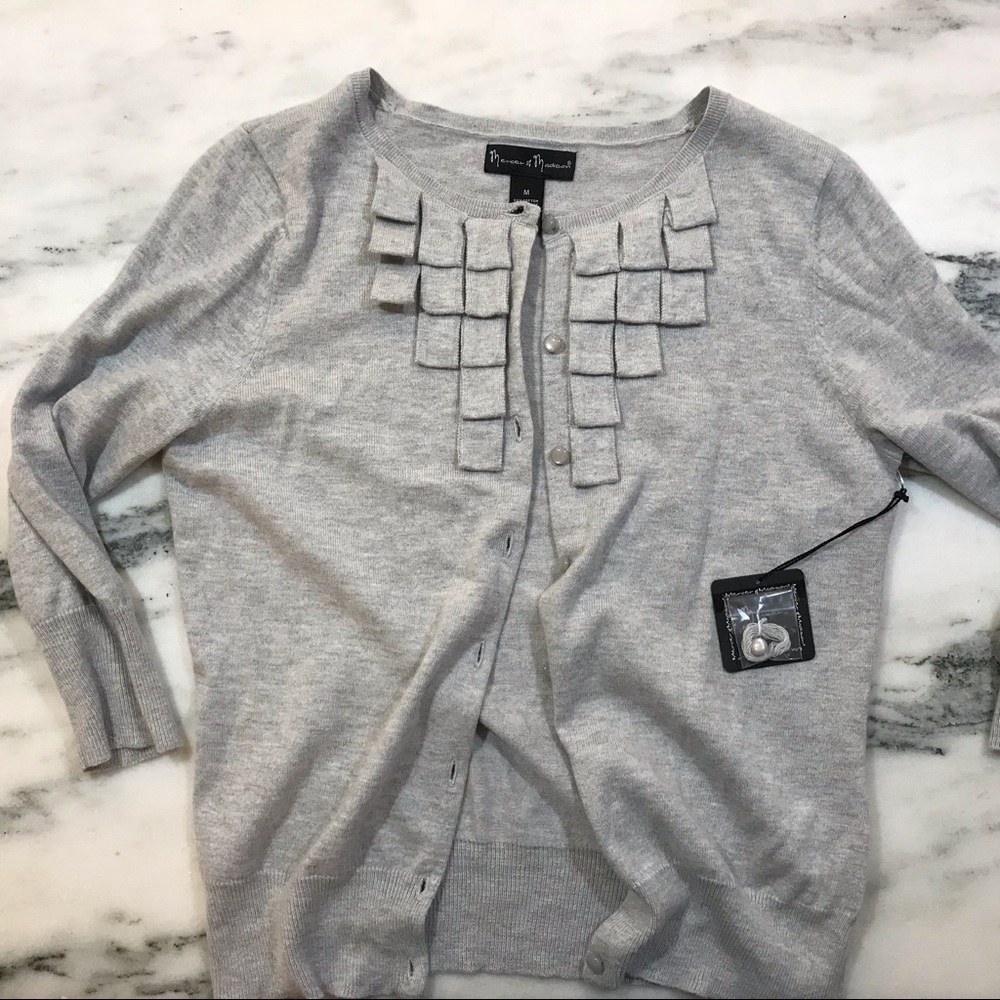 Mercer & Madison grey lightweight cardigan